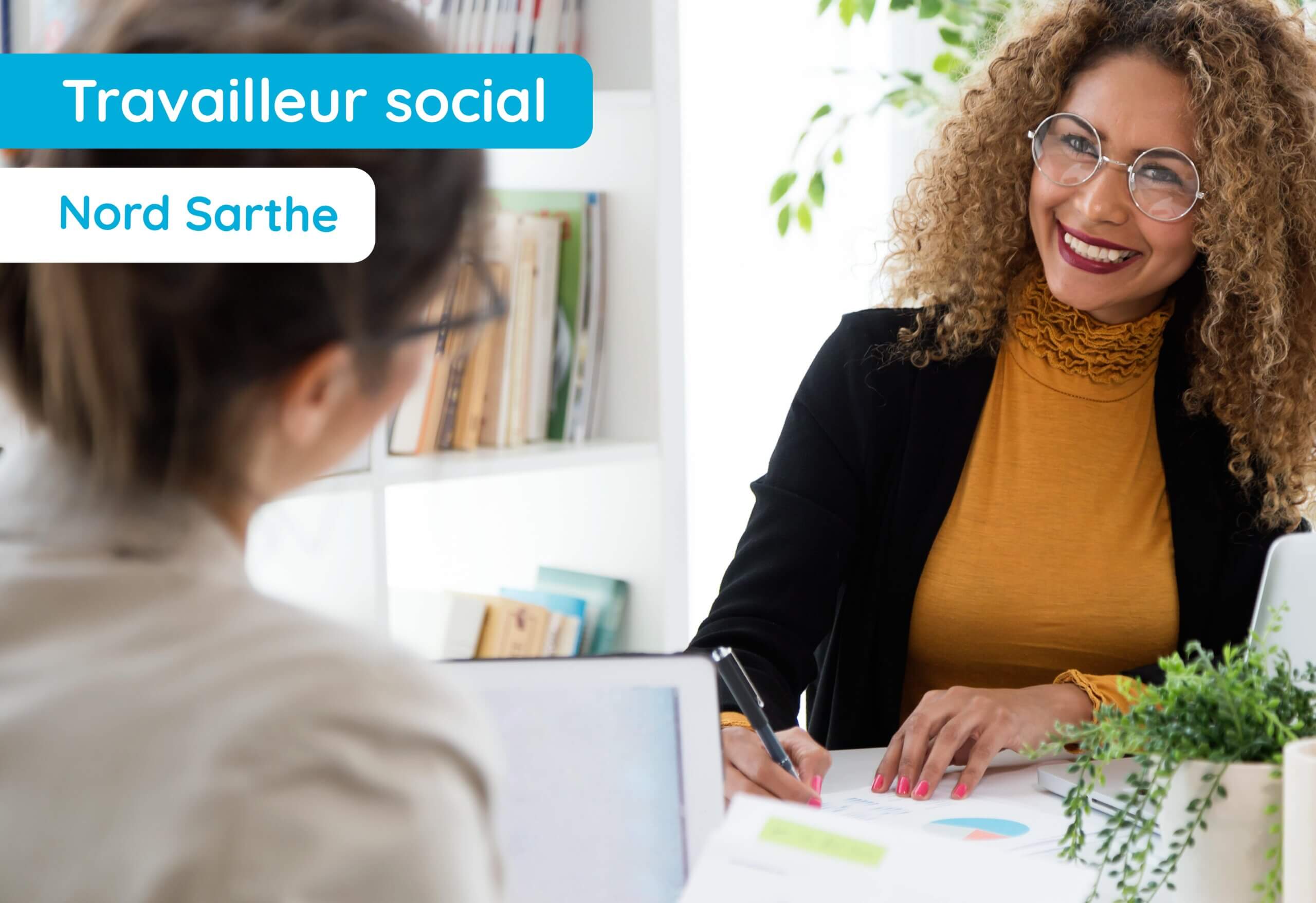 AI Recrutement Travailleur social Nord Sarthe-min
